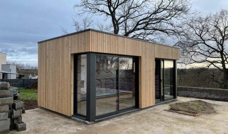 Création et construction de pool house en ossature bois près de Dijon